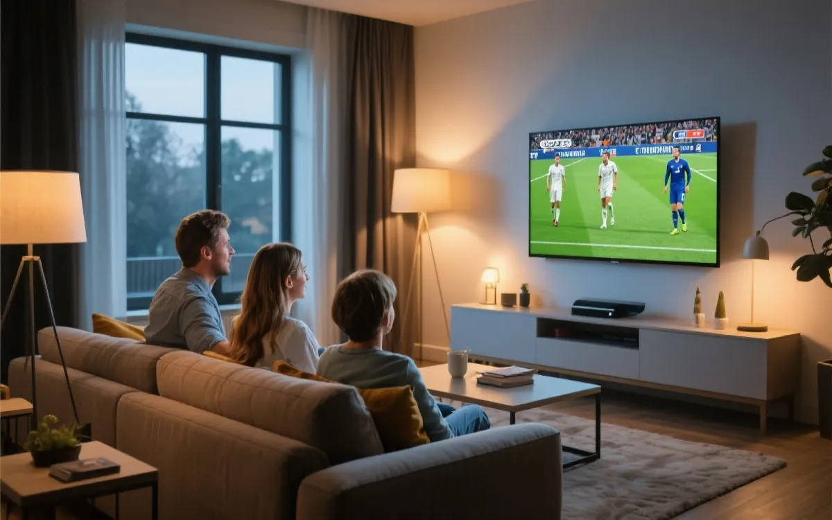 电视大屏观看示意