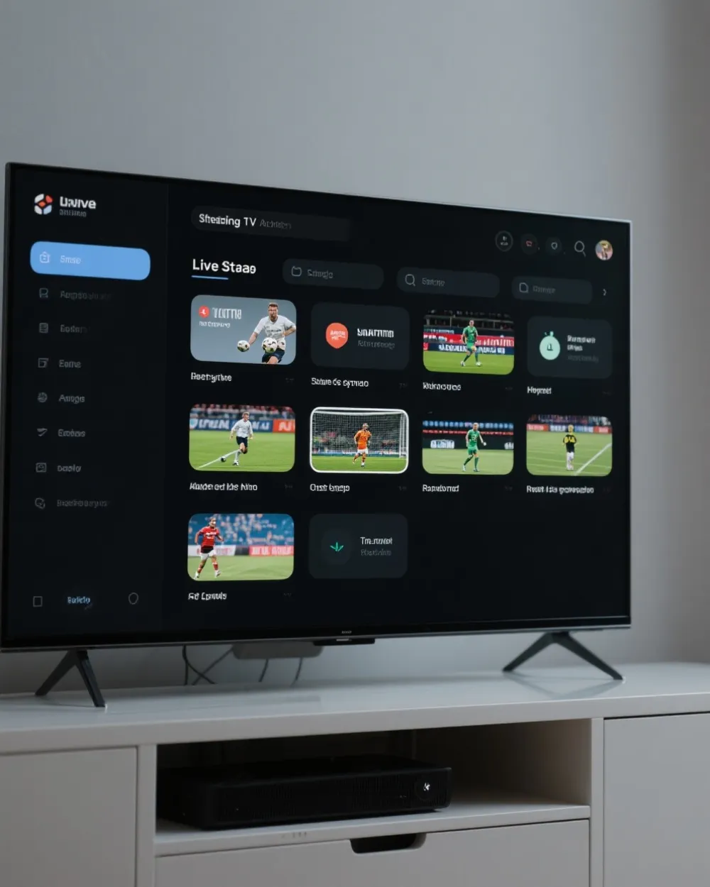 网络平台与电视端应用示意